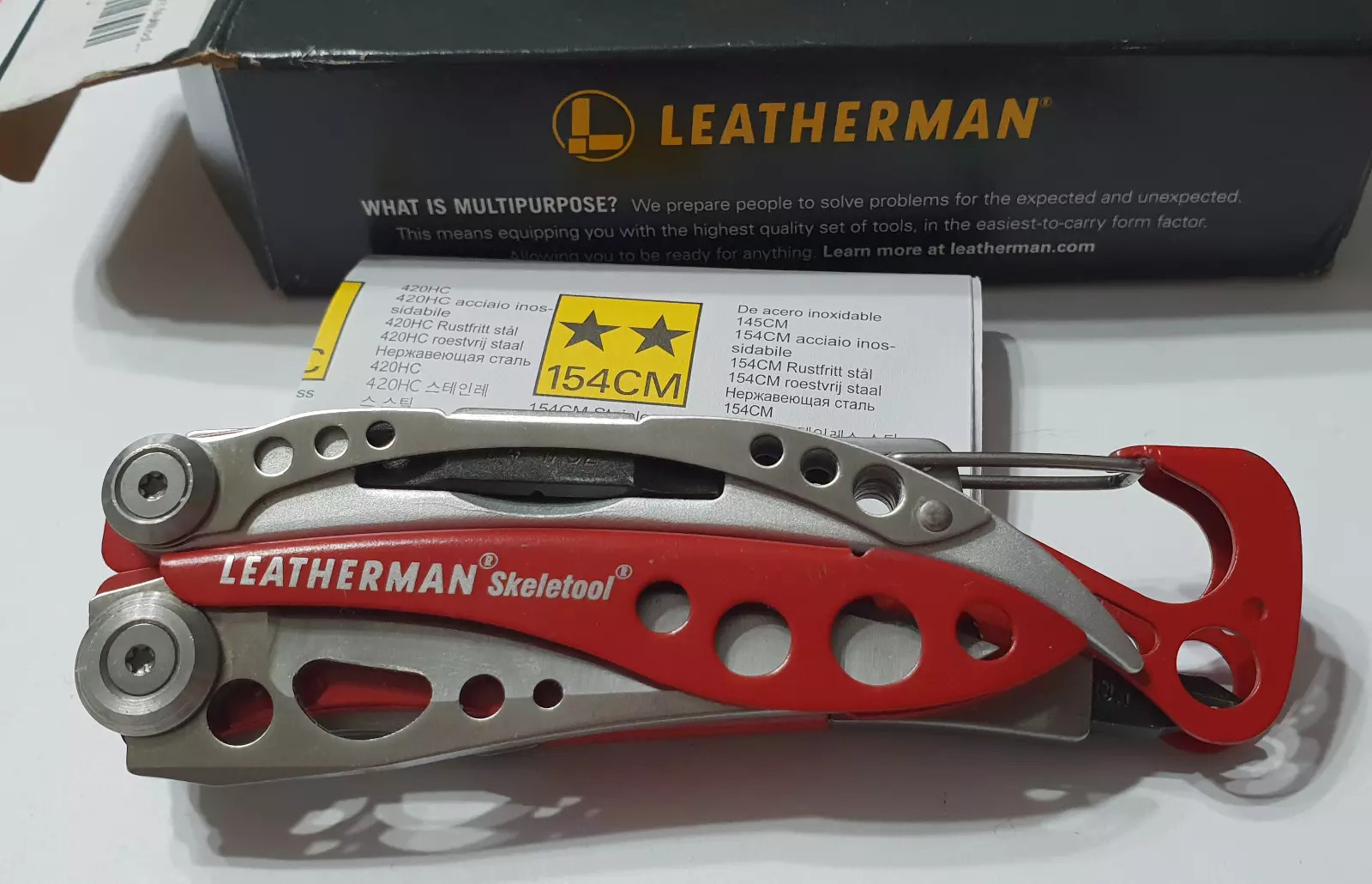 🔥 Leatherman Skeletool New Retired Rare Red (Not Rx) Limited Edition Very Rare