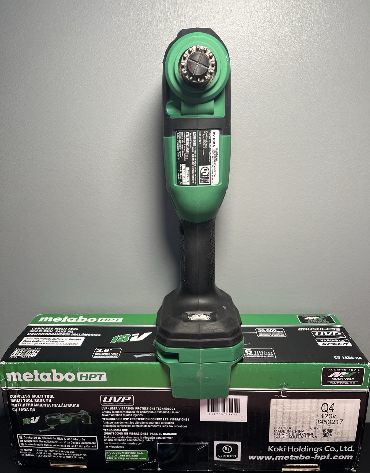 Metabo HPT CV 18DA Q4 18V Multivolt Cordless Oscillating Multi-Tool (Bare Tool)