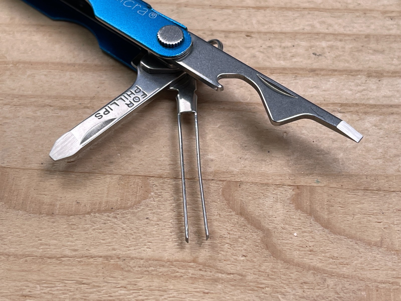 Leatherman Micra Blue Anodized Aluminum Multi-tool Knife w/ATF Logo 05/07