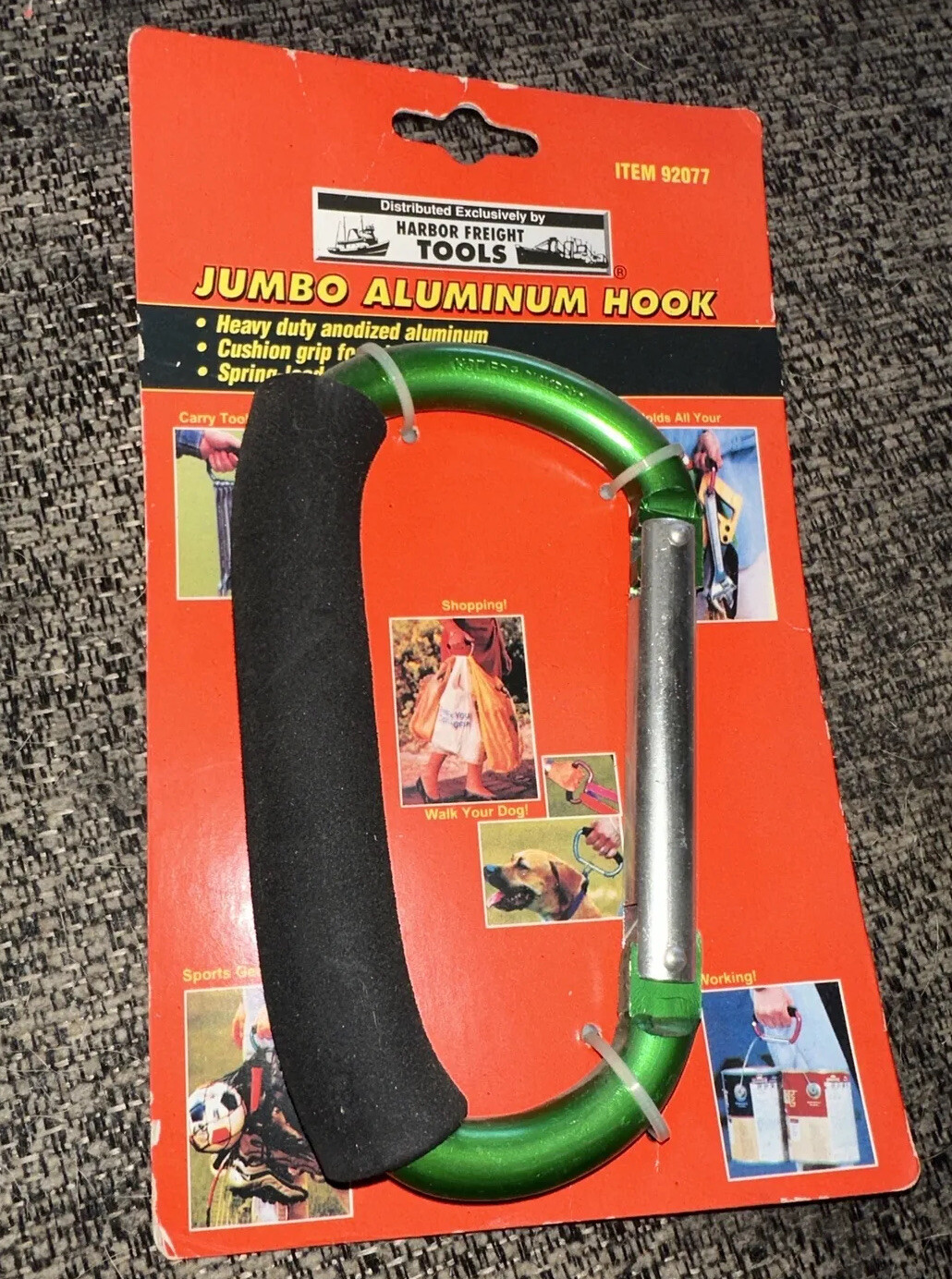 ” NOC ” Heavy Duty Anodized Aluminum Jumbo Multi Use Hook ” GREAT MULTI USE ITEM