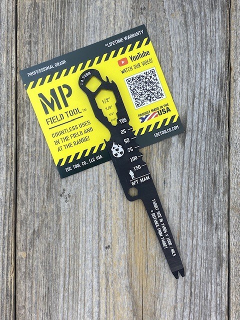 EDC Tool Co MP Field Tool Black Integrated Essentials Common Hex Sizes USA MADE