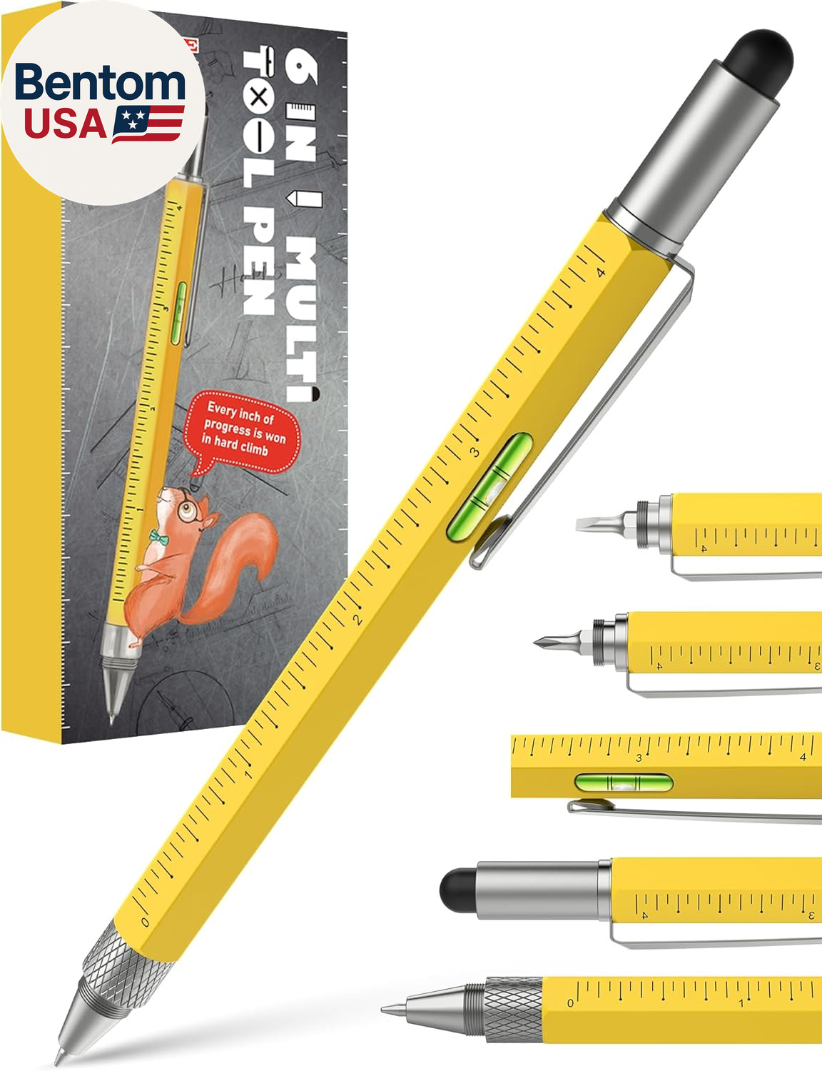 Stocking Stuffers for Men Multitool Pen – Mens Gifts for Christmas Unique White
