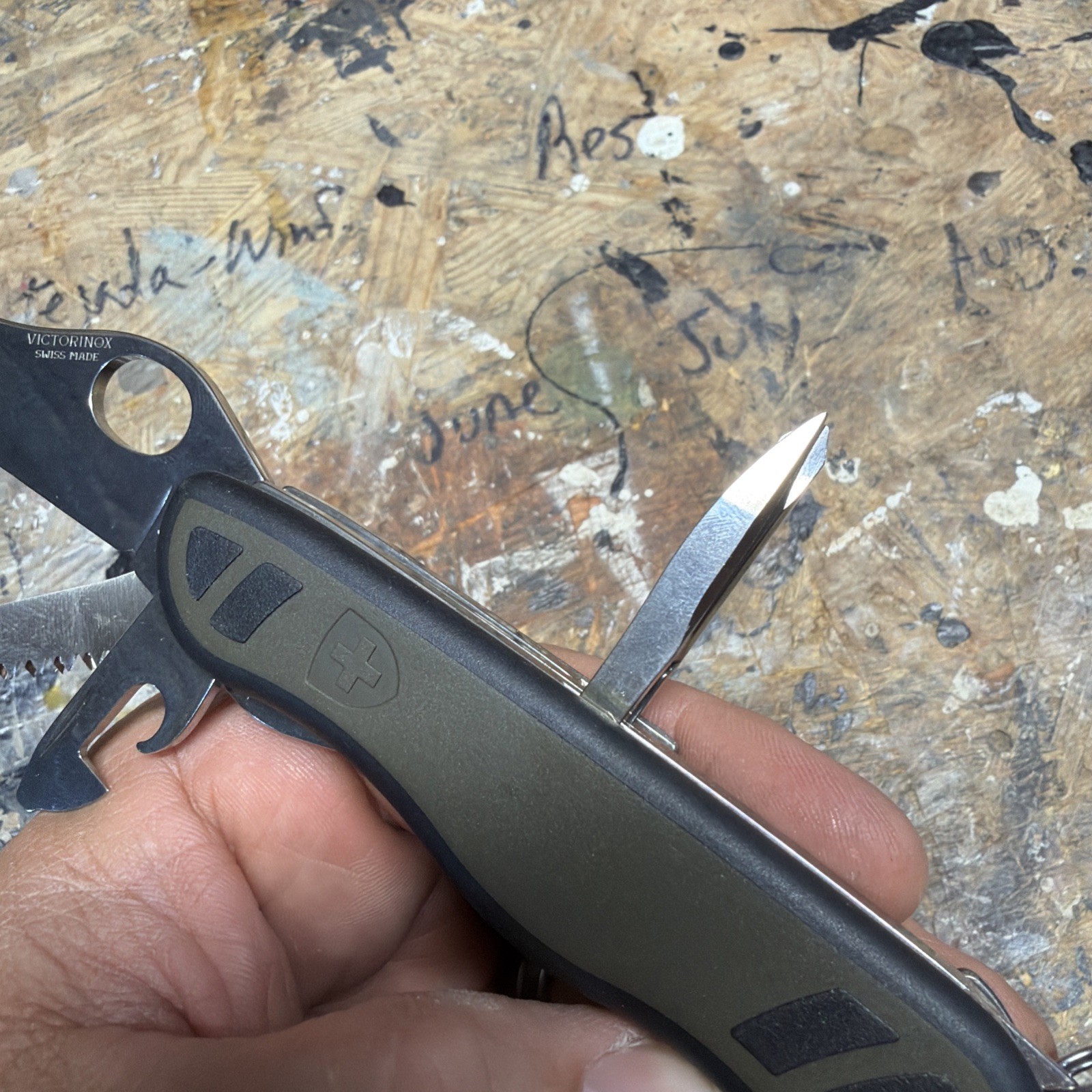 Victorinox German Army Knife GAK One Hand Trekker Multitool