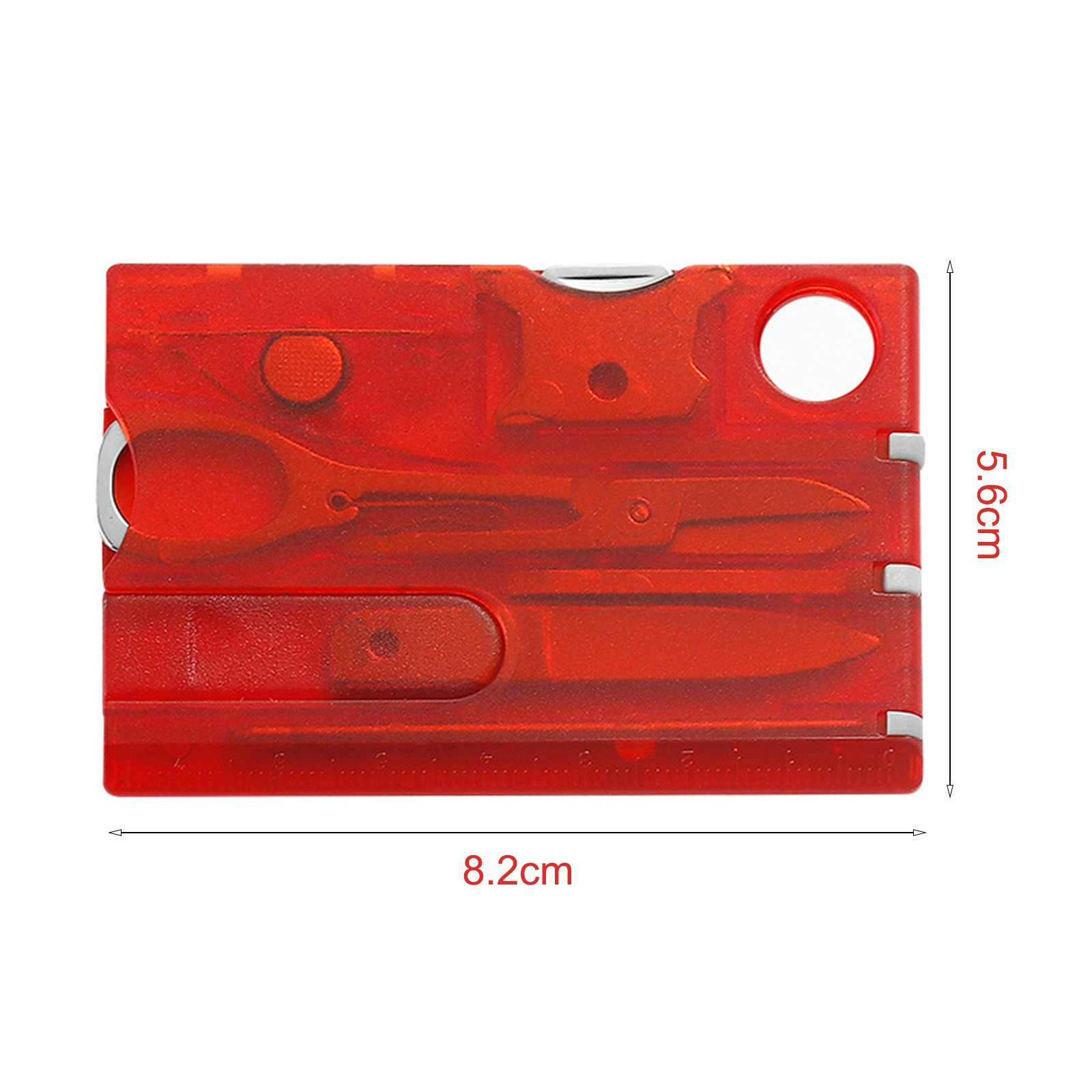 Multitool Survival Card with LED Light Pocket Tool Kit for Men Dad Gifts