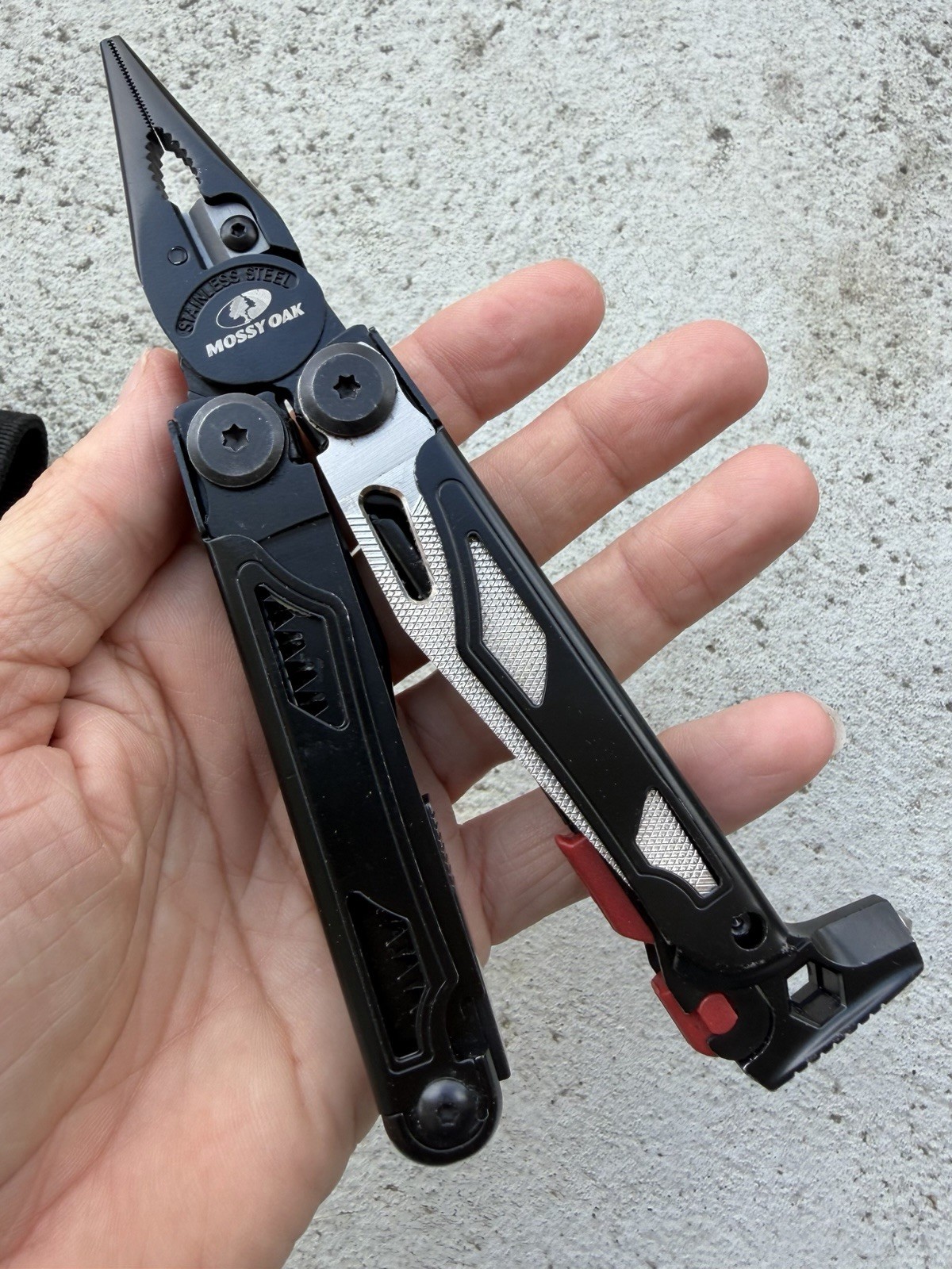 MOSSY OAK 19-IN-1 STAINLESS STEEL MULTI TOOL FOLDING POCKET PLIER SURVIVAL TOOLS