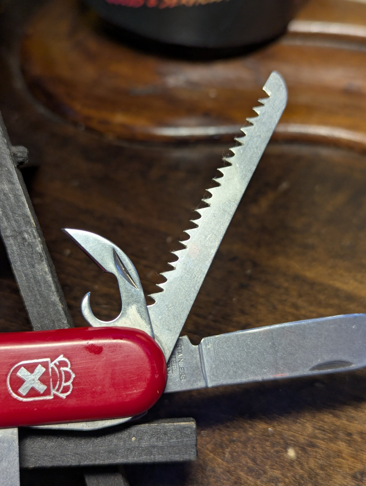 10-Tool Multi-Tool Pocket Knife Vintage Stainless Steel Japan Red (Missing 11th)