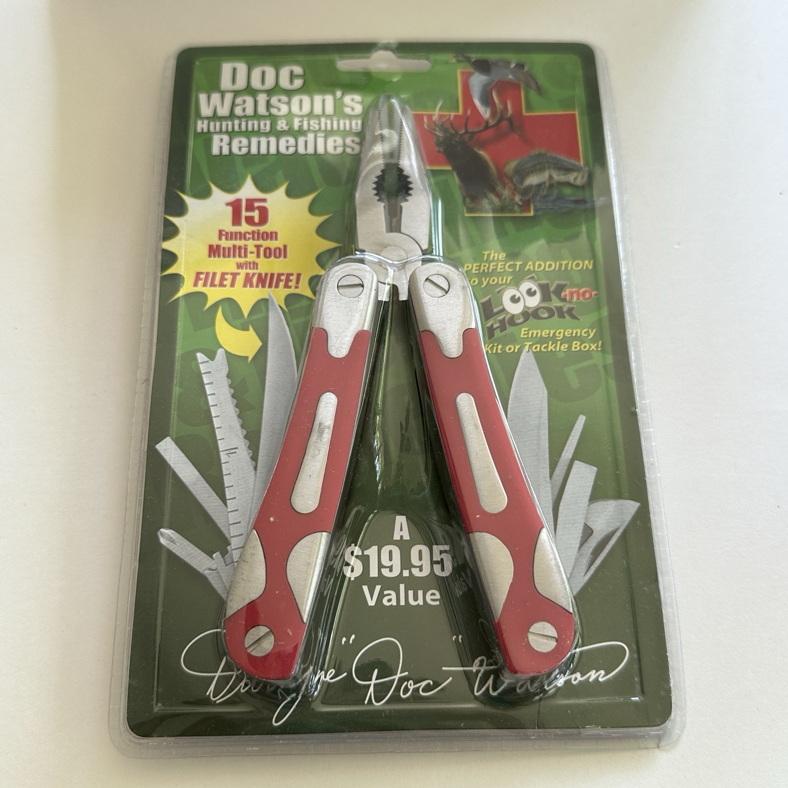 Doc Watson’s 15 Function Multi-Tool With Carrying Case, New, Sealed Package