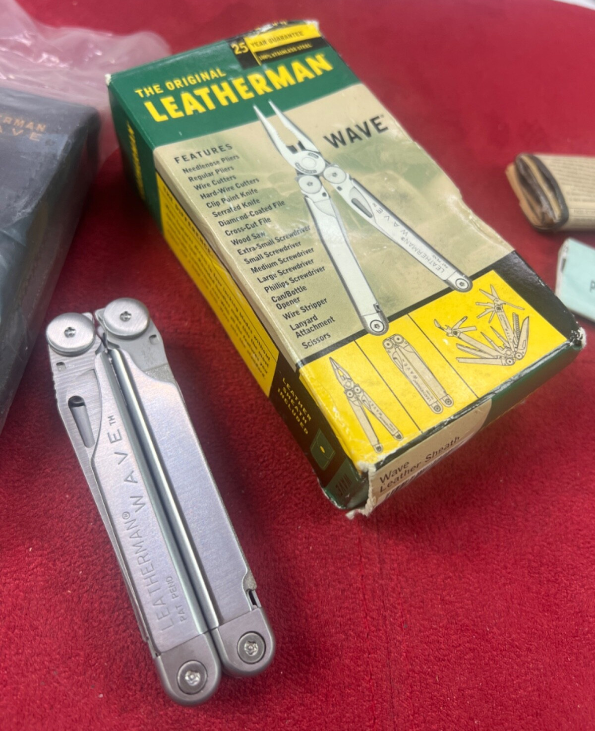 Leatherman Original Wave Leather Sheath Collectable Pat Pend Pre 2005 NOS!!