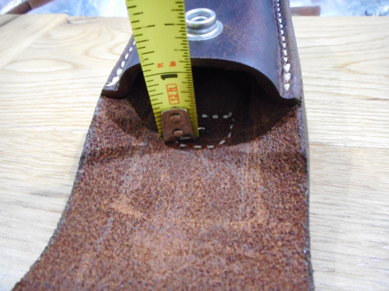 Leatherman Surge. Crazy Horse leather sheath. Buffalo snap. Sheath only.