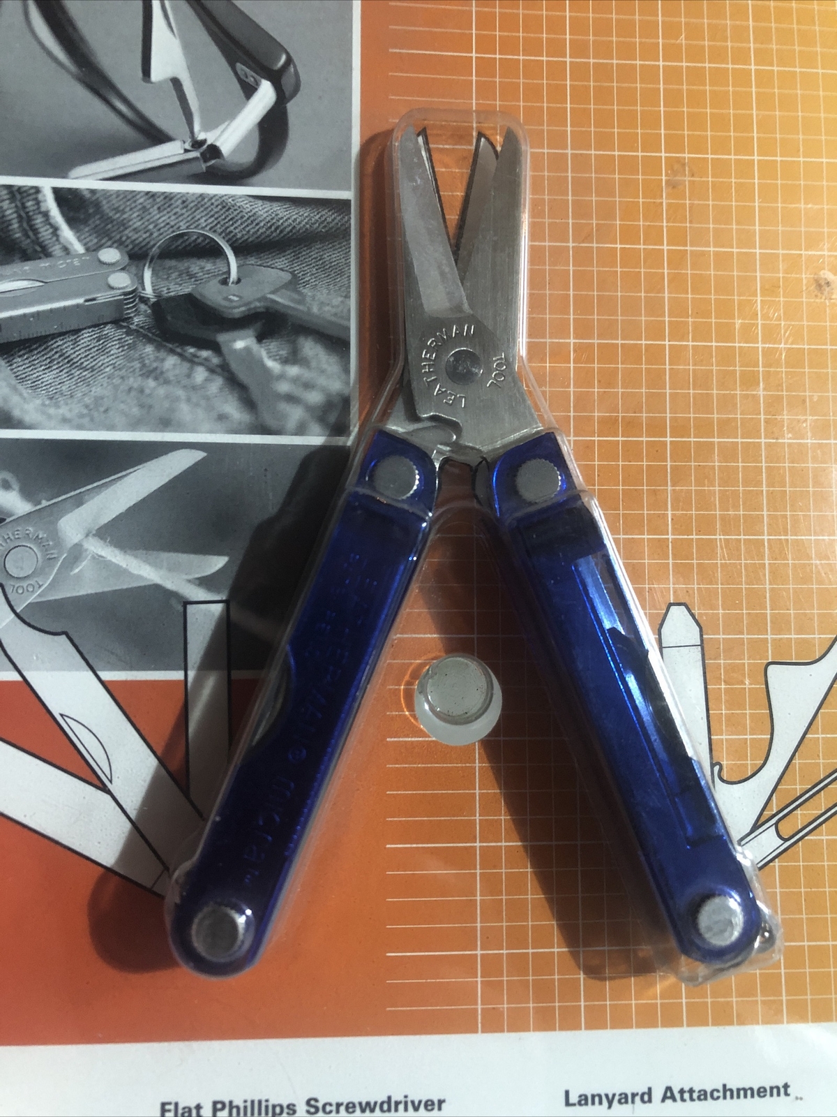 Leatherman Micra Blue translucent NOS RARE sealed