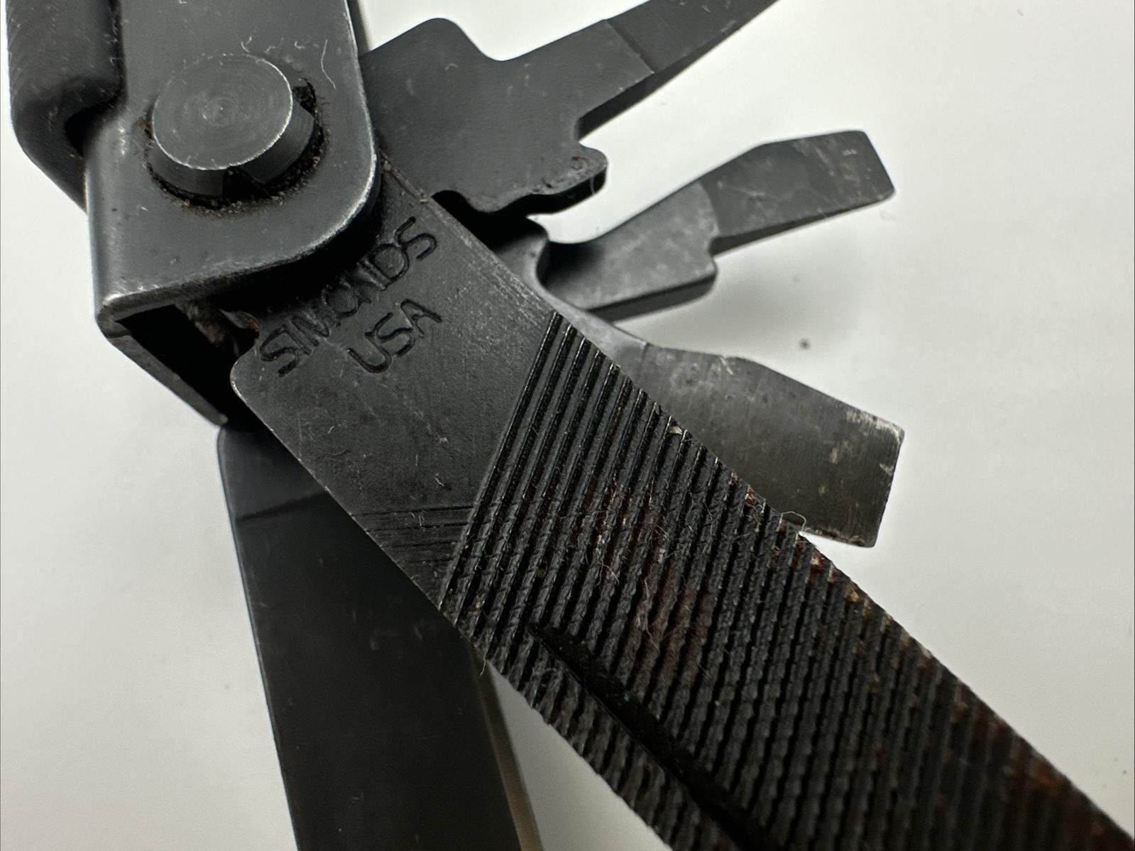 Vintage Gerber Black 10-in-1 Multi Tool Stainless Black with Simonds File