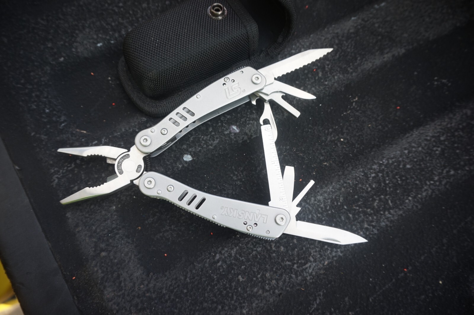 Lansky 20 Function Multi-Tool + 10 Socket Bit Set, Stainless Steel #LMT100B