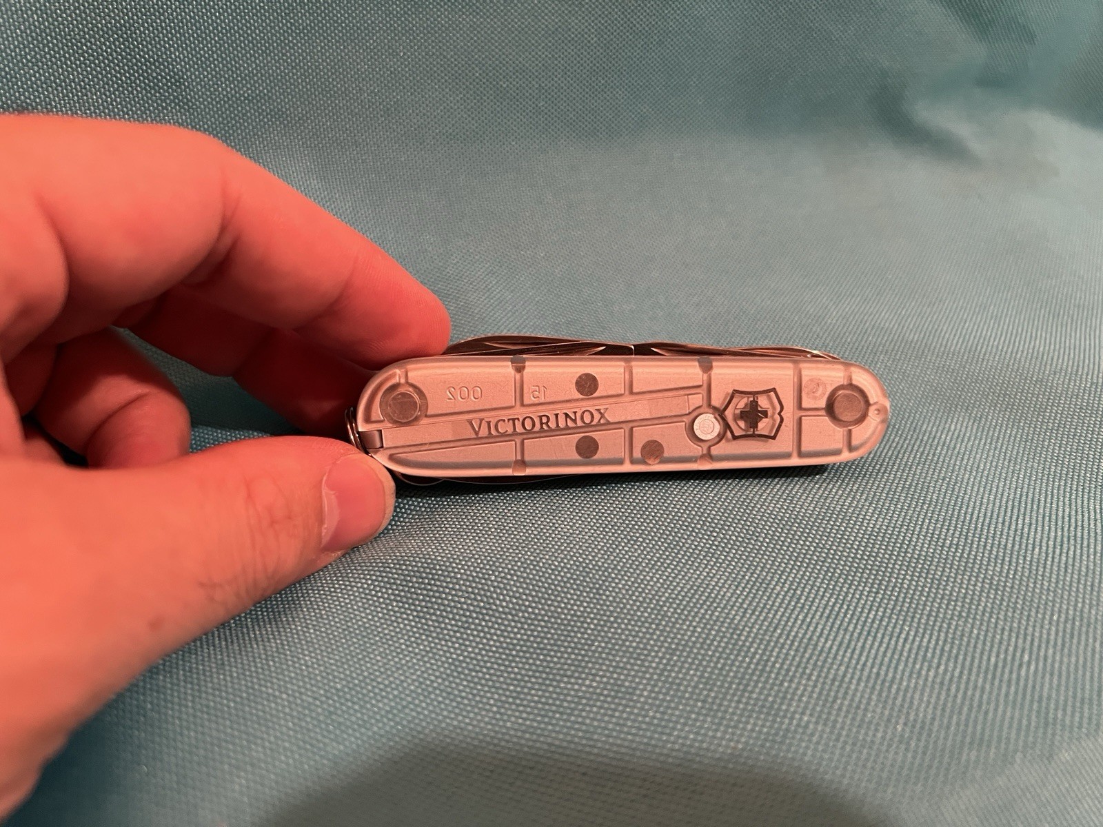 Victorinox Swiss Army Silver Multi-Tool Knife Scissors Corkscrew Keyring Tthpick
