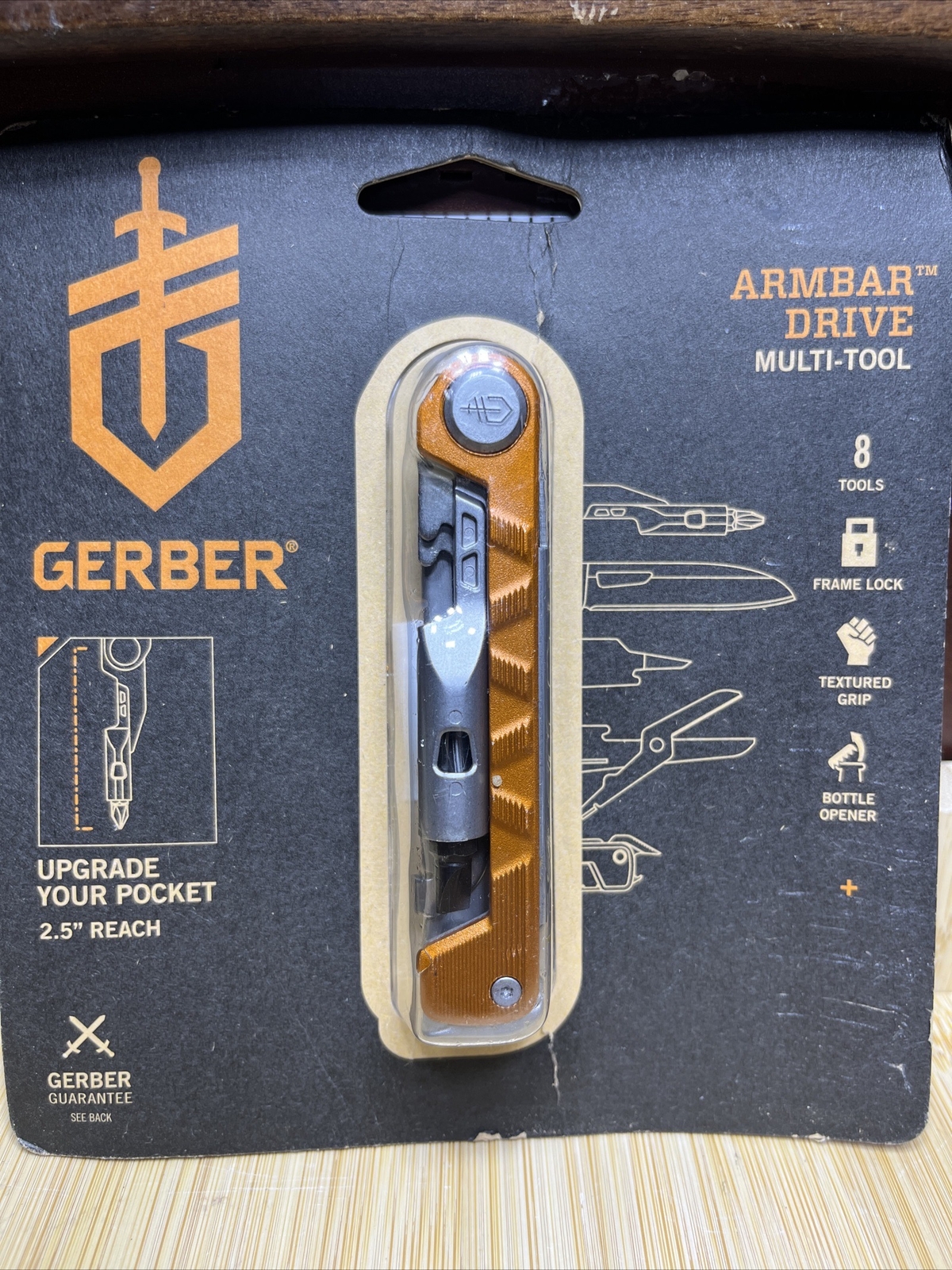 Gerber Orange Steel 6.5 in. Armbar Drive Multi-Function Knife 31-003567