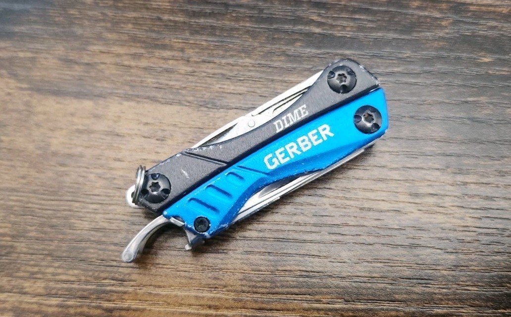Gerber Dime Assorted Colors 9 Functions (USA) – Scissors, Pliers, Knife – QTY 1