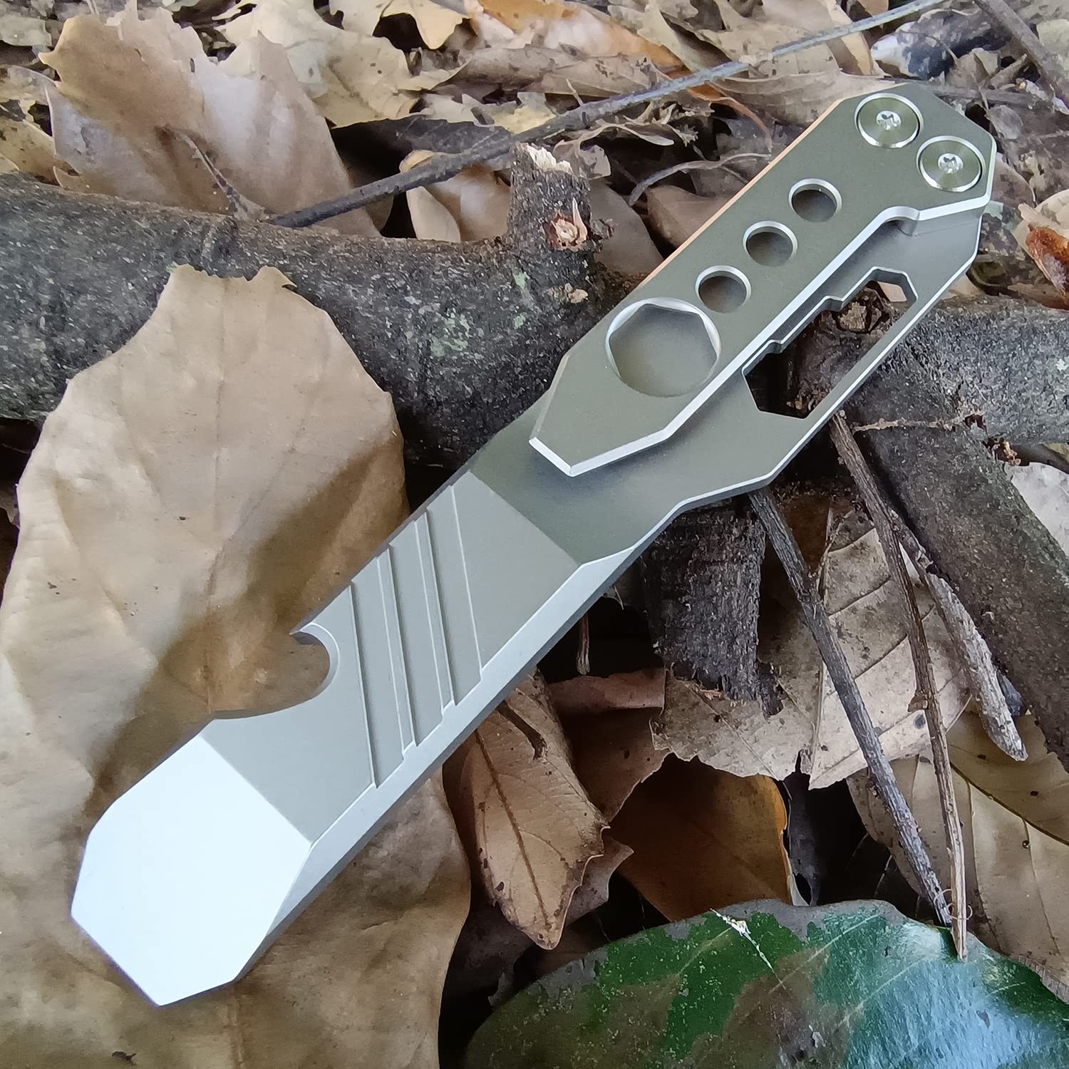 Titanium Pry Bar Outdoor Prybar EDC Wrench Bottle Opener Multi-function tool …