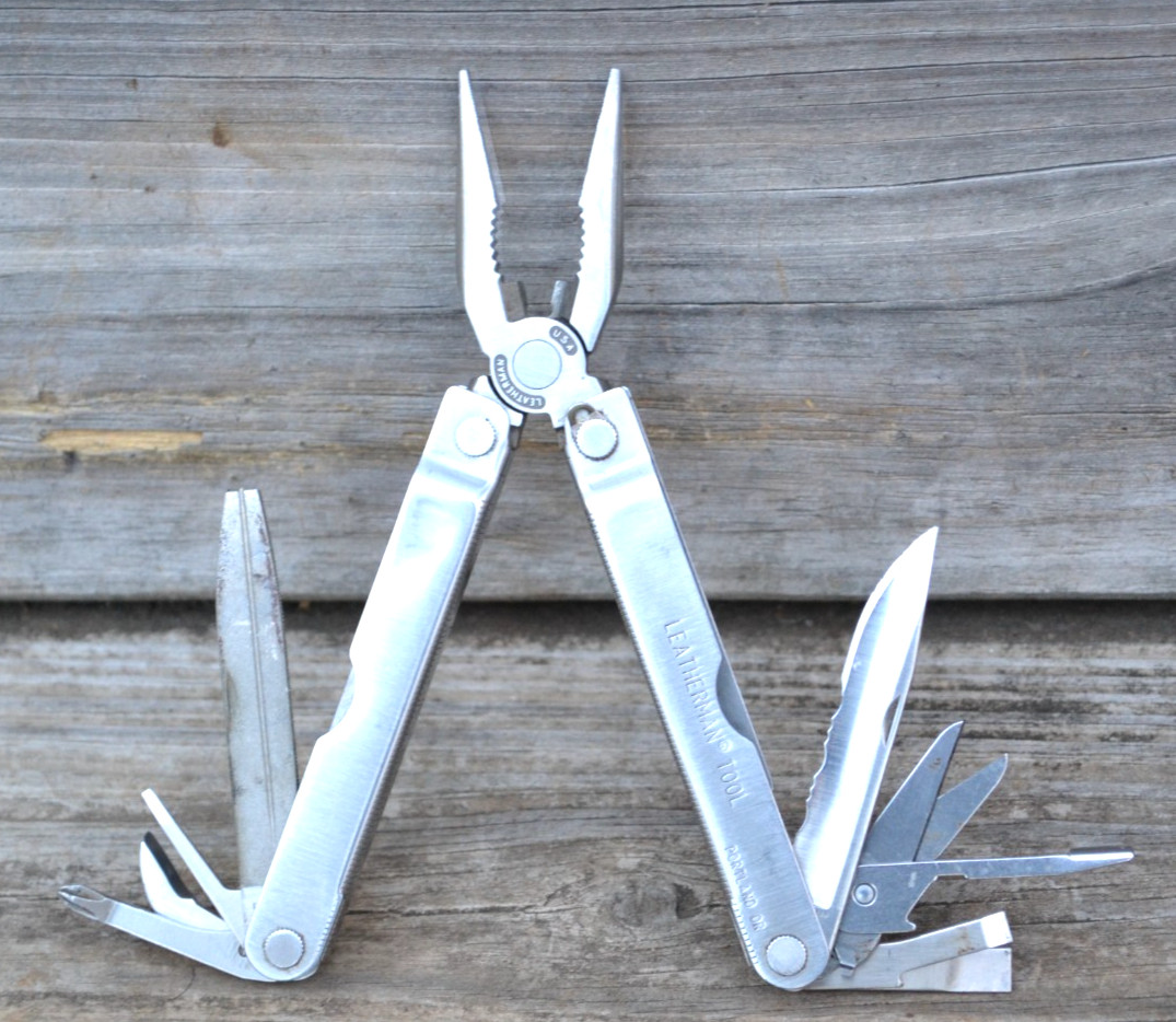 Vtg Leatherman The Original PST II Multi-Tool Pliers Scissors Knife & Others USA