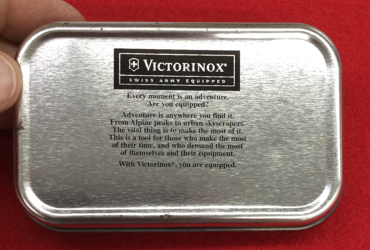 Victorinox Swiss Army Equipped 2 Blade Pocketknife, Tin Box C-2 #116