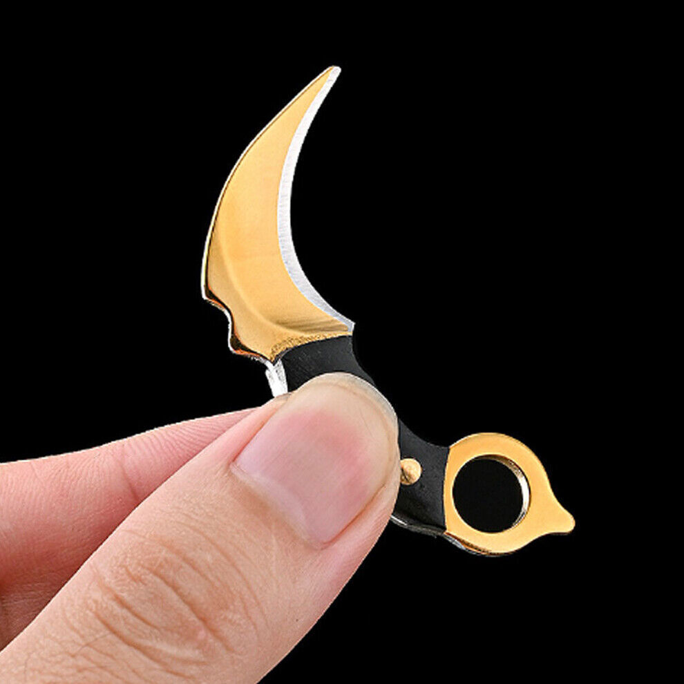 Outdoor Mini Folding Knife Keyring Pocket Sheath Keychain Men Gift Key Tools