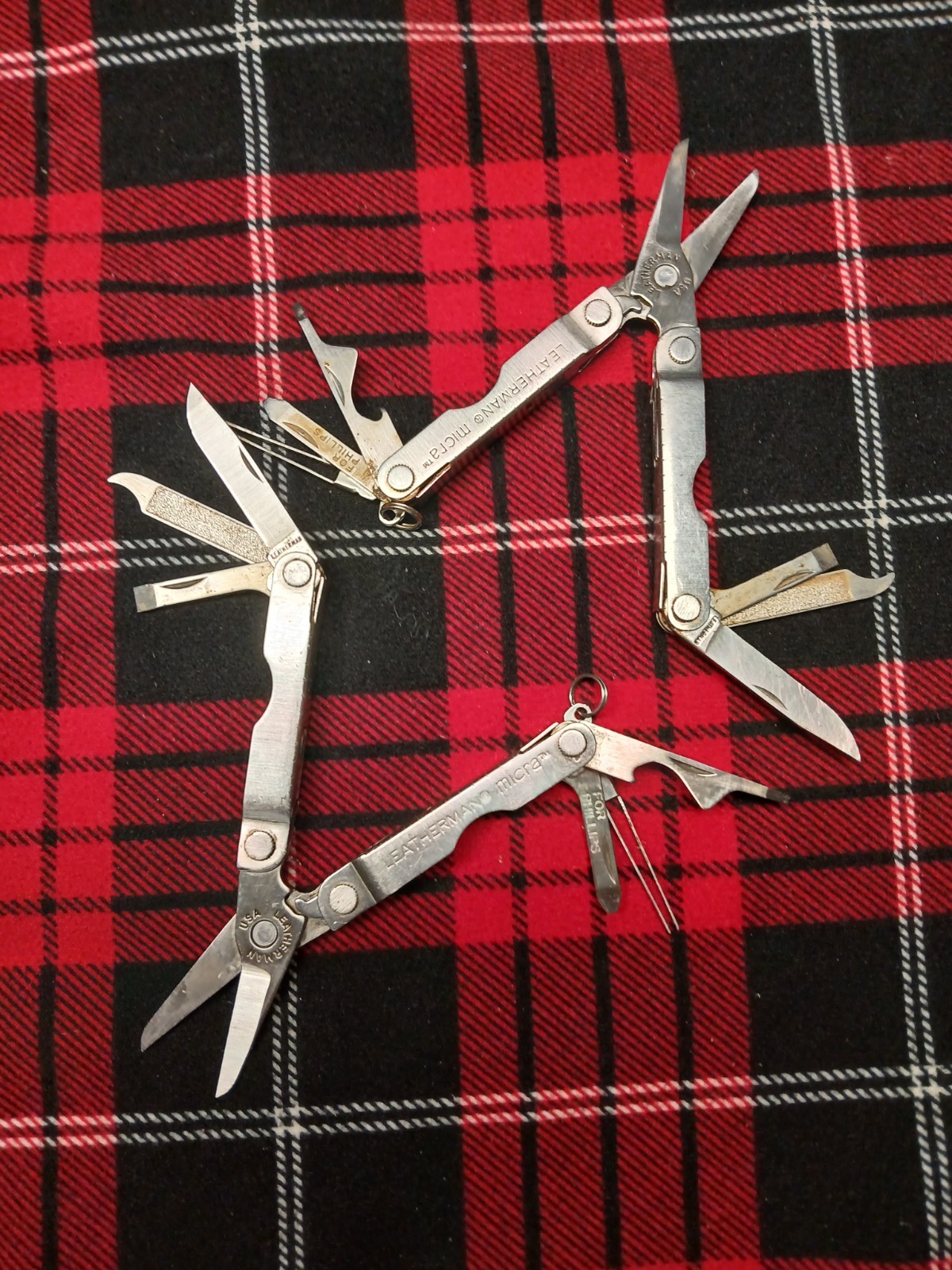 Lot of 2 Leatherman Micra’s Compact Key Chain multi-Tools