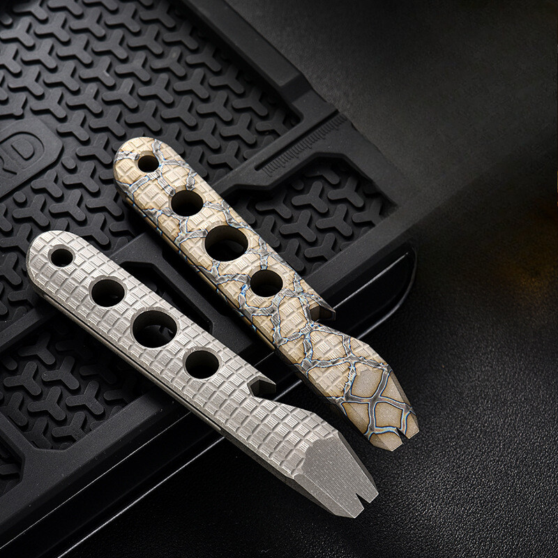 Titan Alloy Pocket Pry Bar Crowbar Portable Outdoor EDC Multi Tools ZY#26