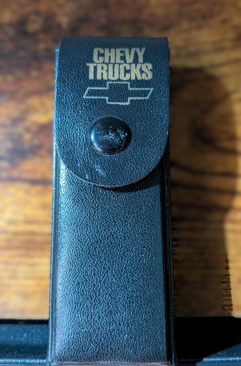 Vintage Chevy Lover’s Multi tool with Case — Both Marked Chevy