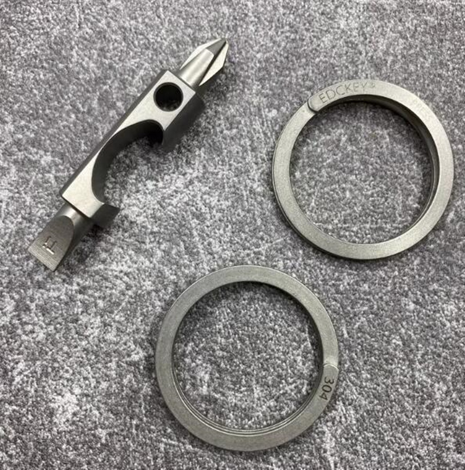 Titanium Alloy EDC Bottle Opener Key Chain Screwdriver Personalized Pocket Tool