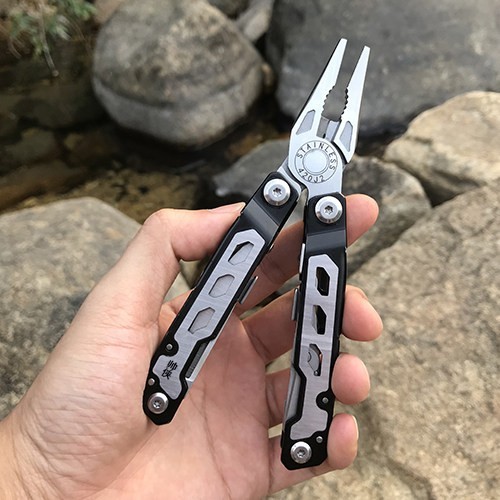 Folding Multitool Pliers with Blade Stainless EDC Pocket Utility Tool