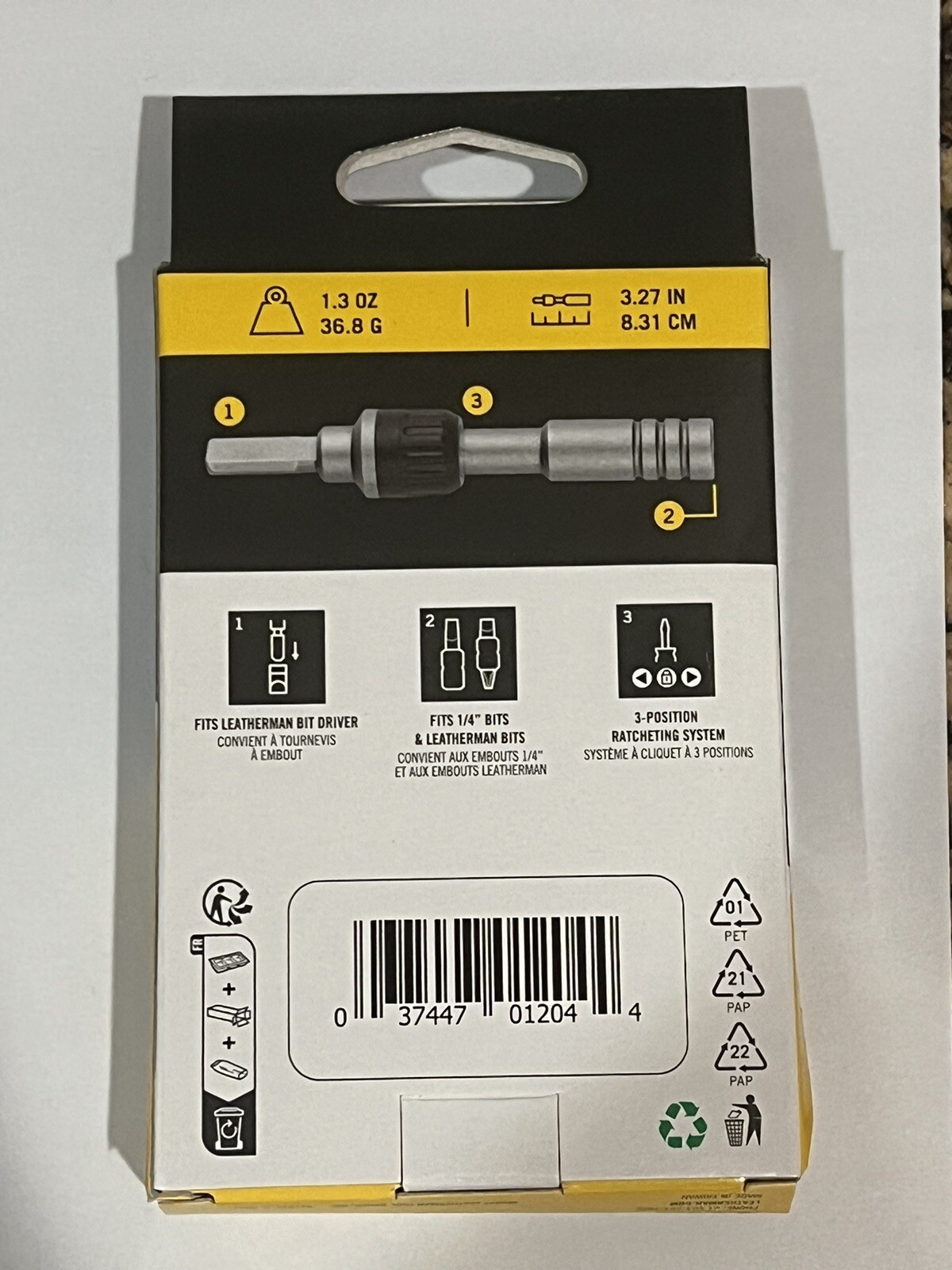 BRAND NEW Leatherman Ratchet Driver 1/4 Hex Bit Model 931032 New Model