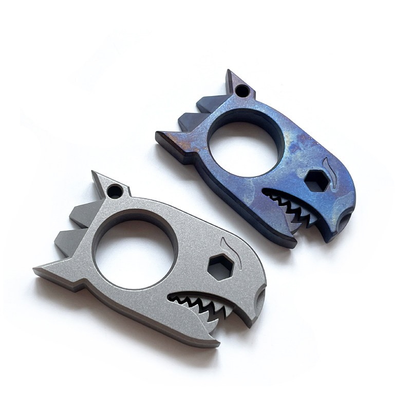 Titanium alloy Shark – Zirconium EDC multi-purpose tool Window breaker pry bar