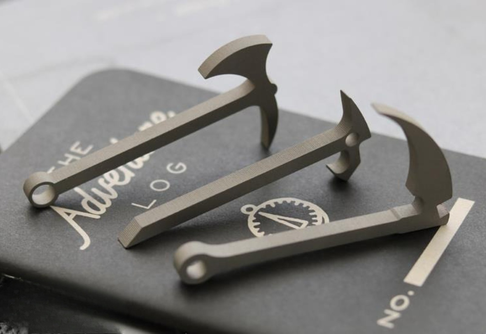 EDC Titanium Multifunctional Crowbar Axe Bottle Opener Keychain Necklace Pendant