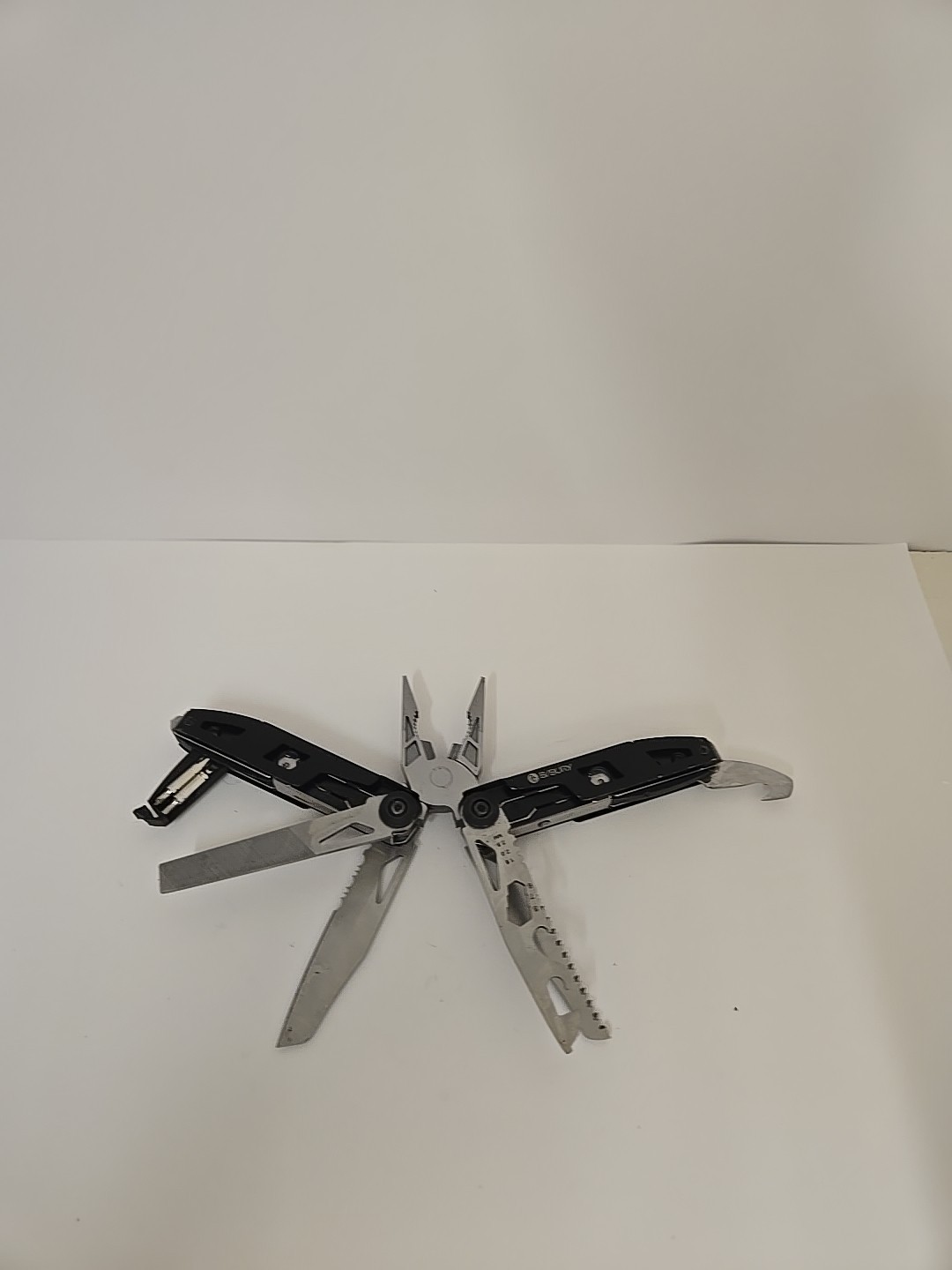 B/Bury Multi-Tool File Pliers Screwdrivers Glass Break