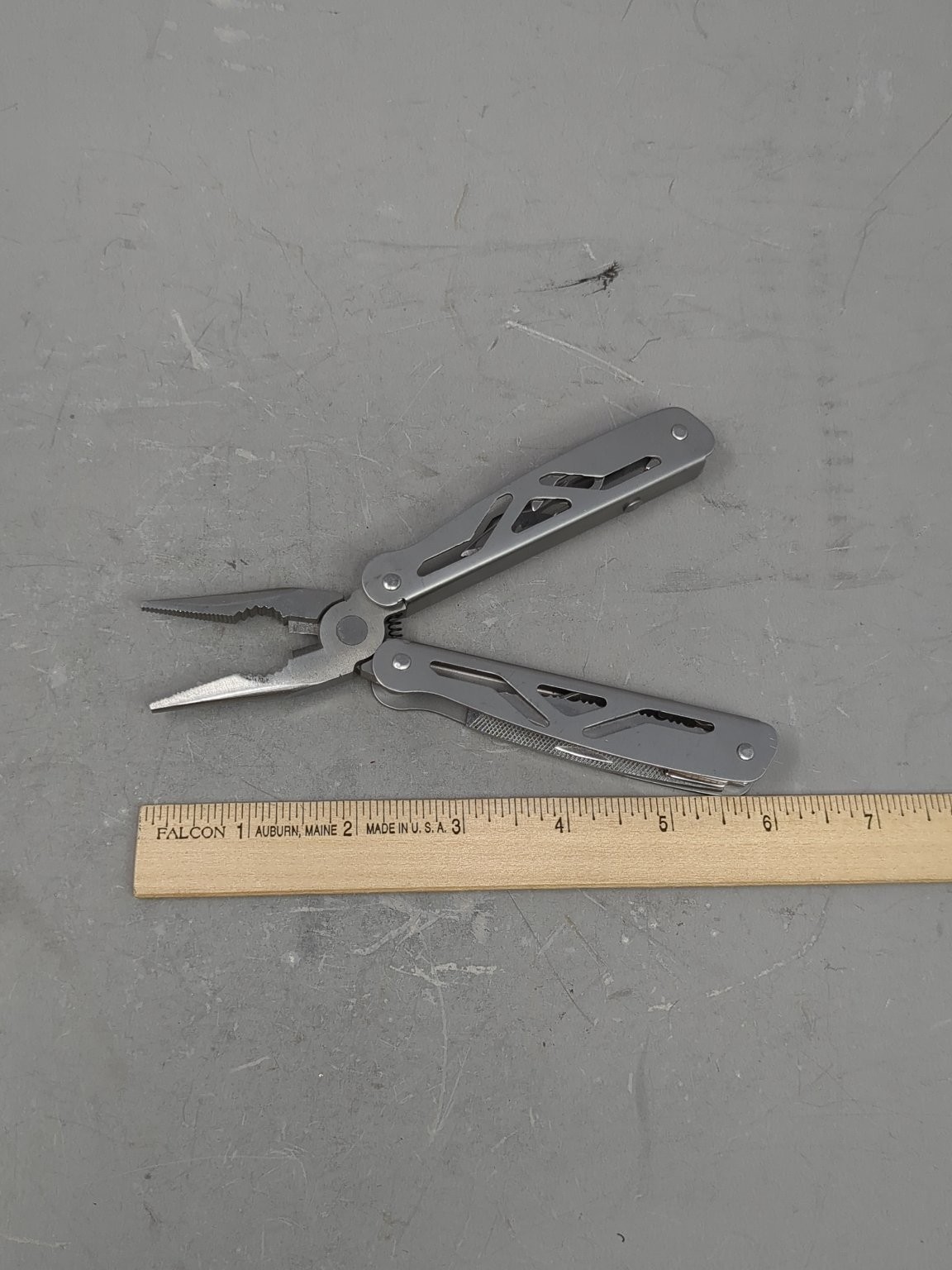 Multi-Tool Stainless Steel Camping Knife Pliers Serrated Blade