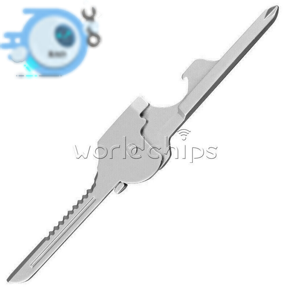 Agent Tool 6 in 1 Utile-Key Mini Screwdriver Key Ring Chain Pocket Knife Multi-T