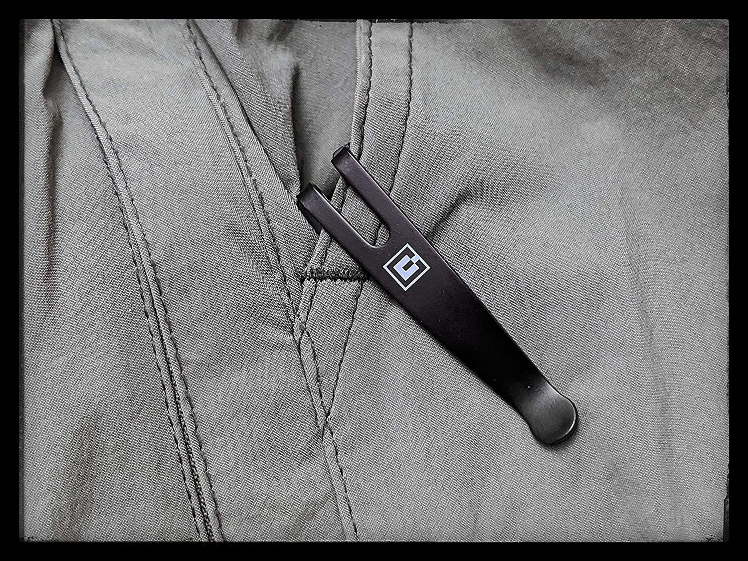 SwissQlip Deep Carry Pocket Clip Compatible with 91mm Victorinox Swiss Army K…