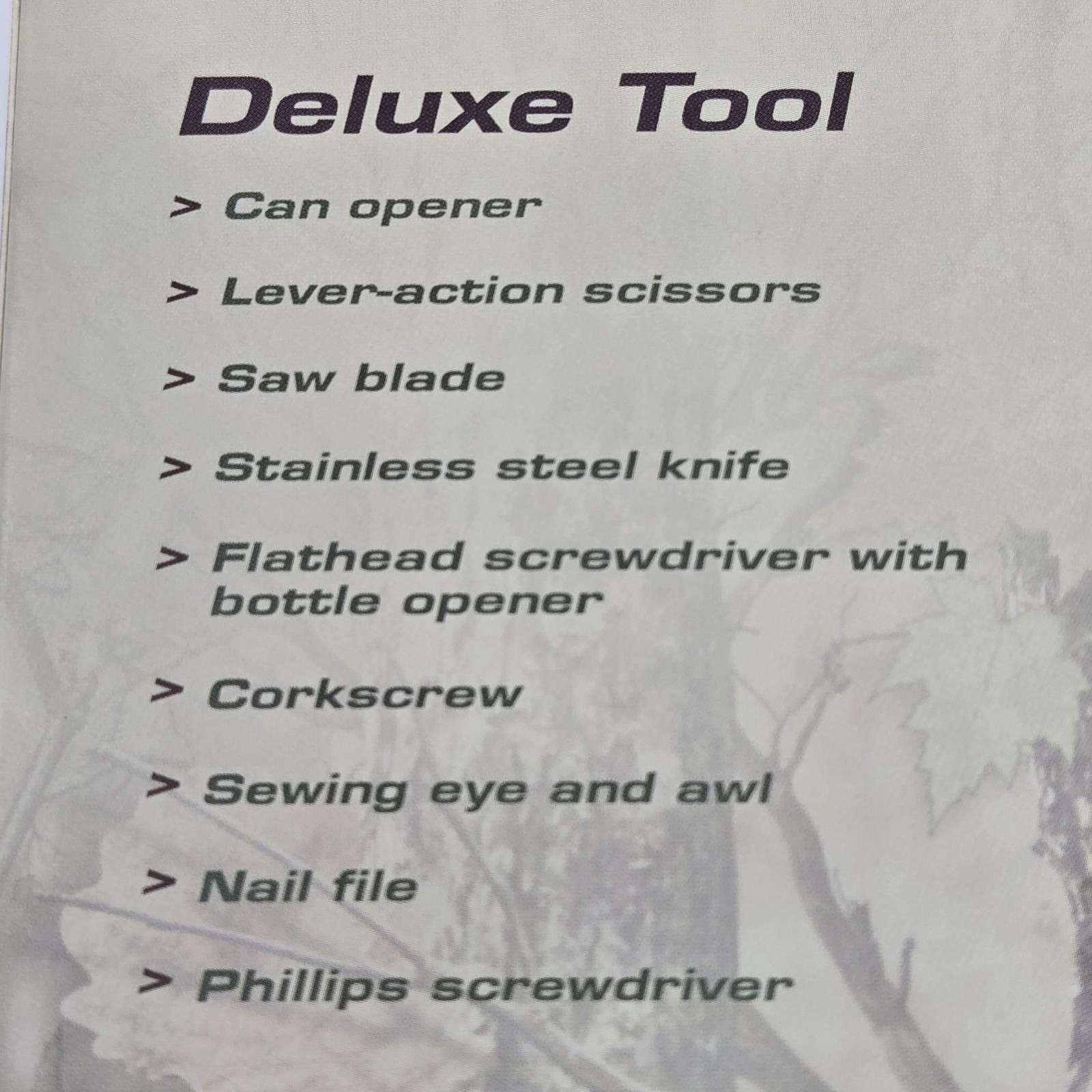 Reward Original Deluxe 10-in-1 Quick Deploy Multitool Camping Hunting Fishing