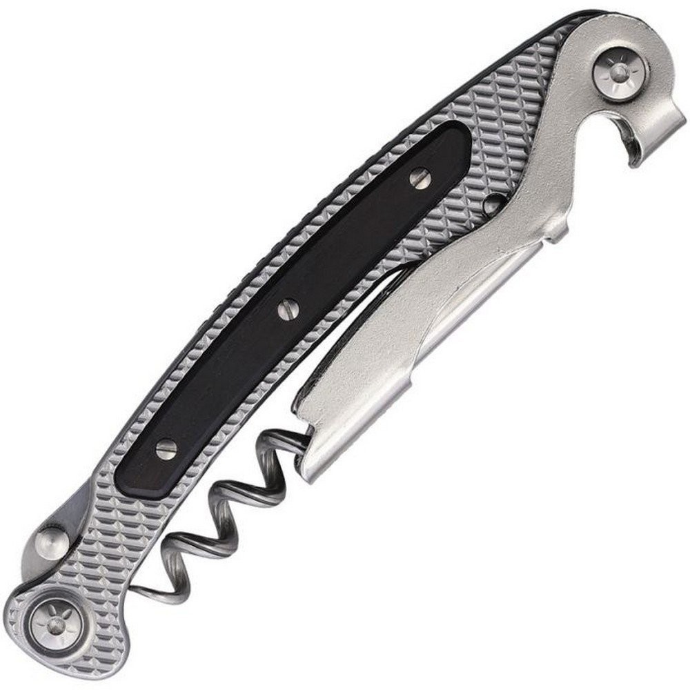 Maserin OSTE Corkscrew Serrated Blade Stainless – Ebony Wood Handles – 5001-EB