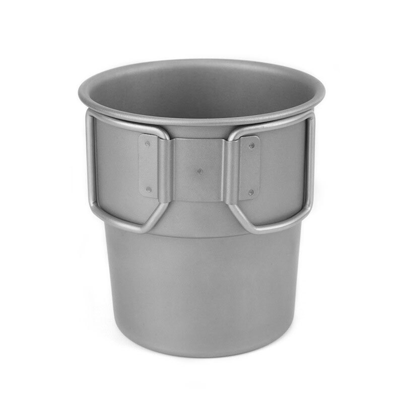 New EDC Outdoor Camping Pure Titanium Coffee Water Cup Portable Folding Mug Cup