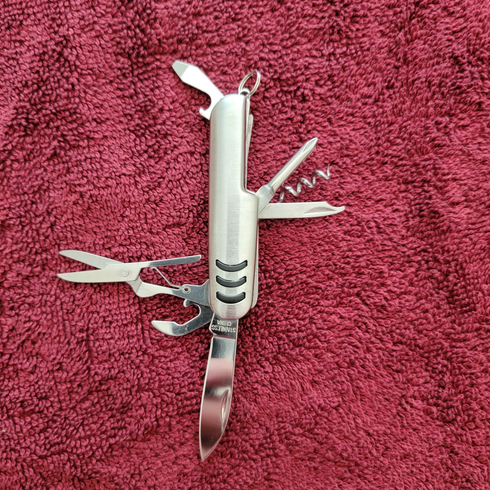 3″ Pocket Size 7 Tool Multi Tool Stainless Knife Original Blade Edge