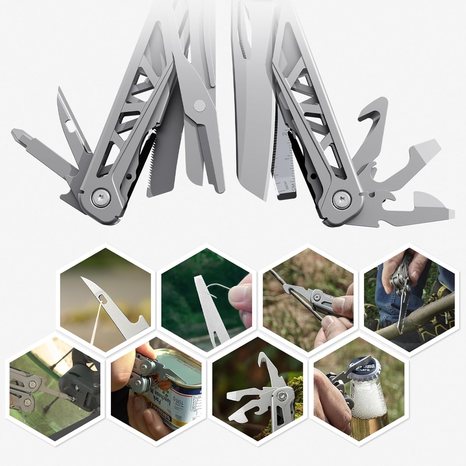 17in1 Multitool Pliers Self Locking Survival Camping