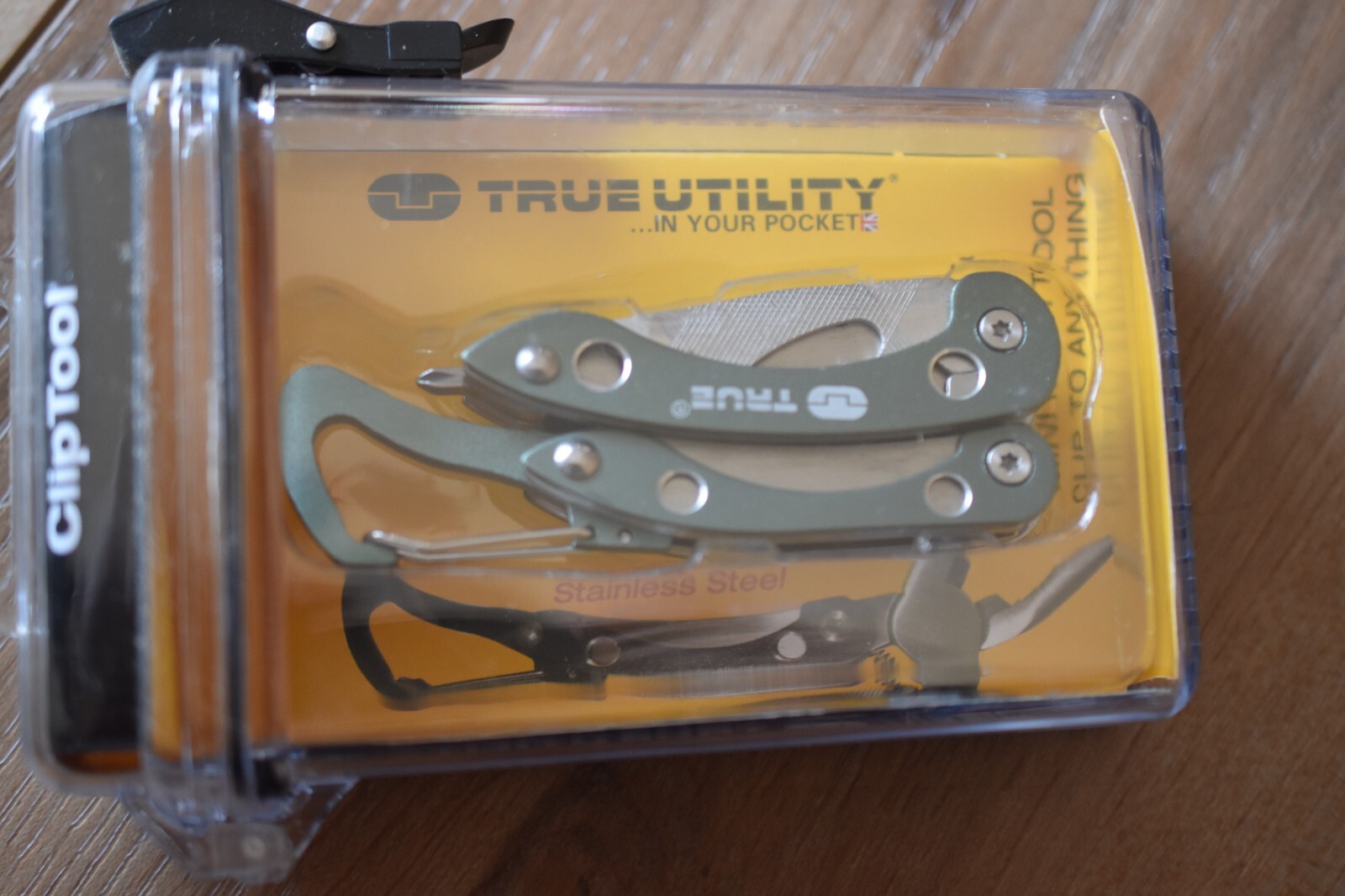 True Utility Clip Tool Compact Mini Multi Tool In Water Proof Hard Case New
