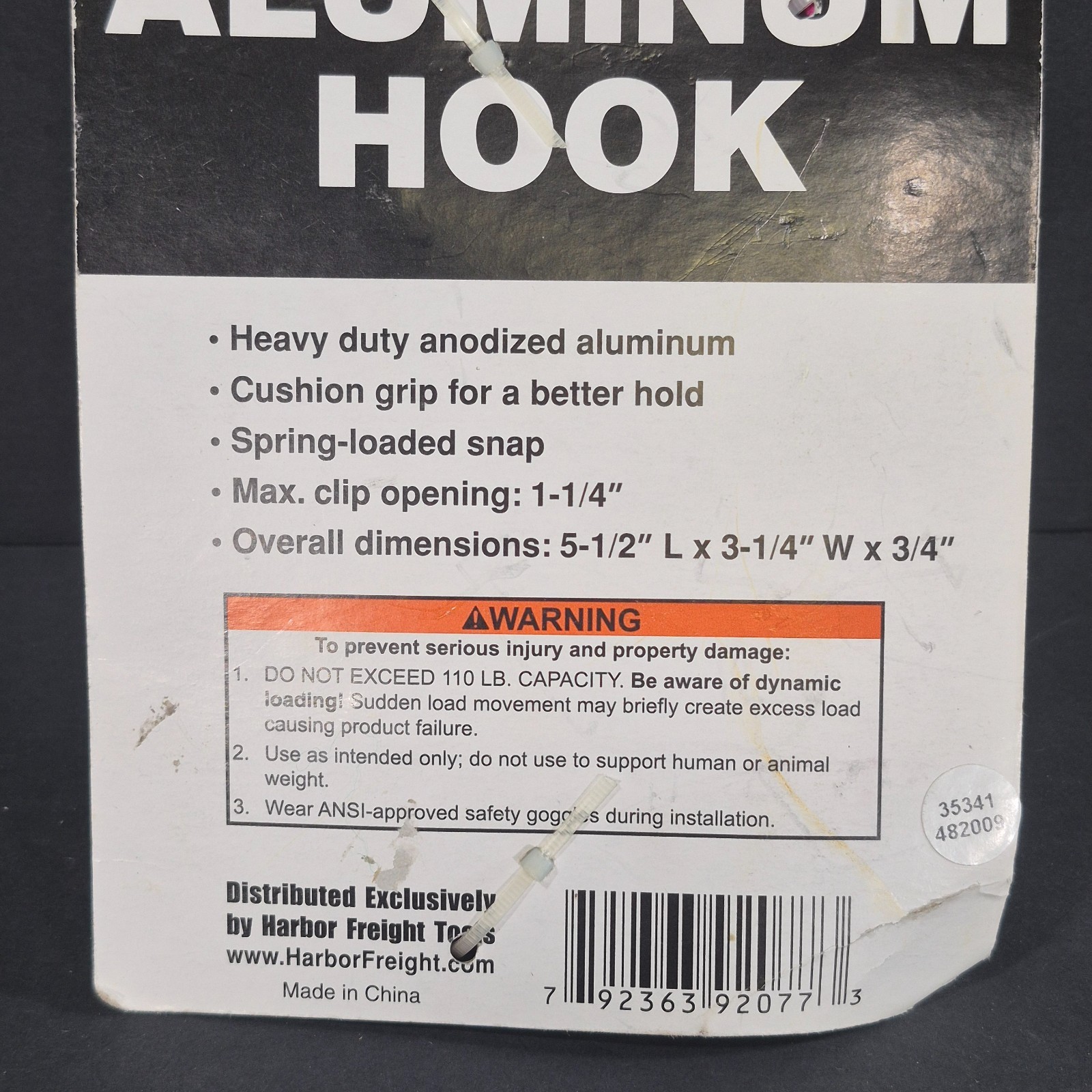 Jumbo Aluminum Hook: Heavy Duty Anodized Aluminum Jumbo Multi Use Hook, Pink