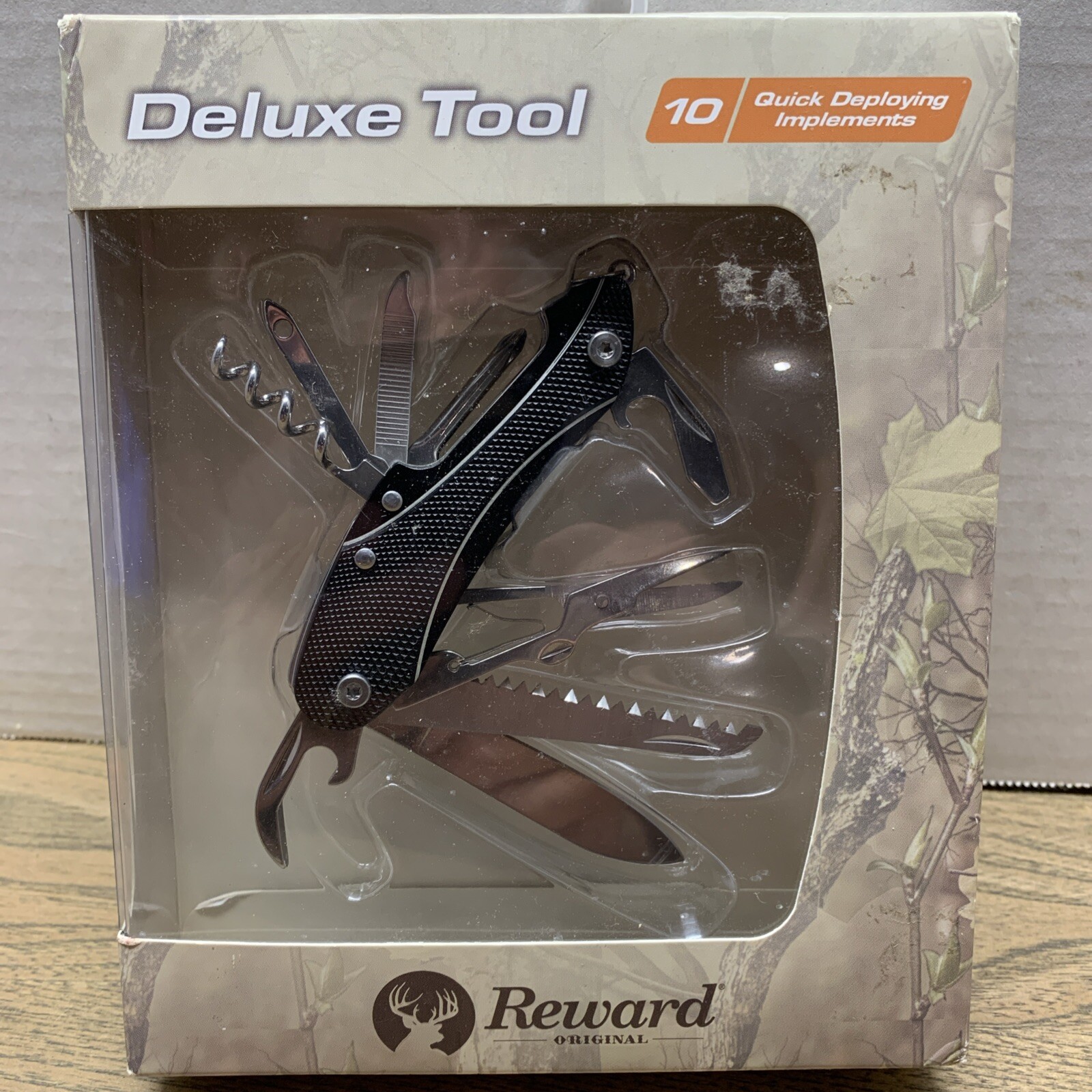 NEW Reward deluxe graphite pocket knife, hunting, fishing, tool w/10 features