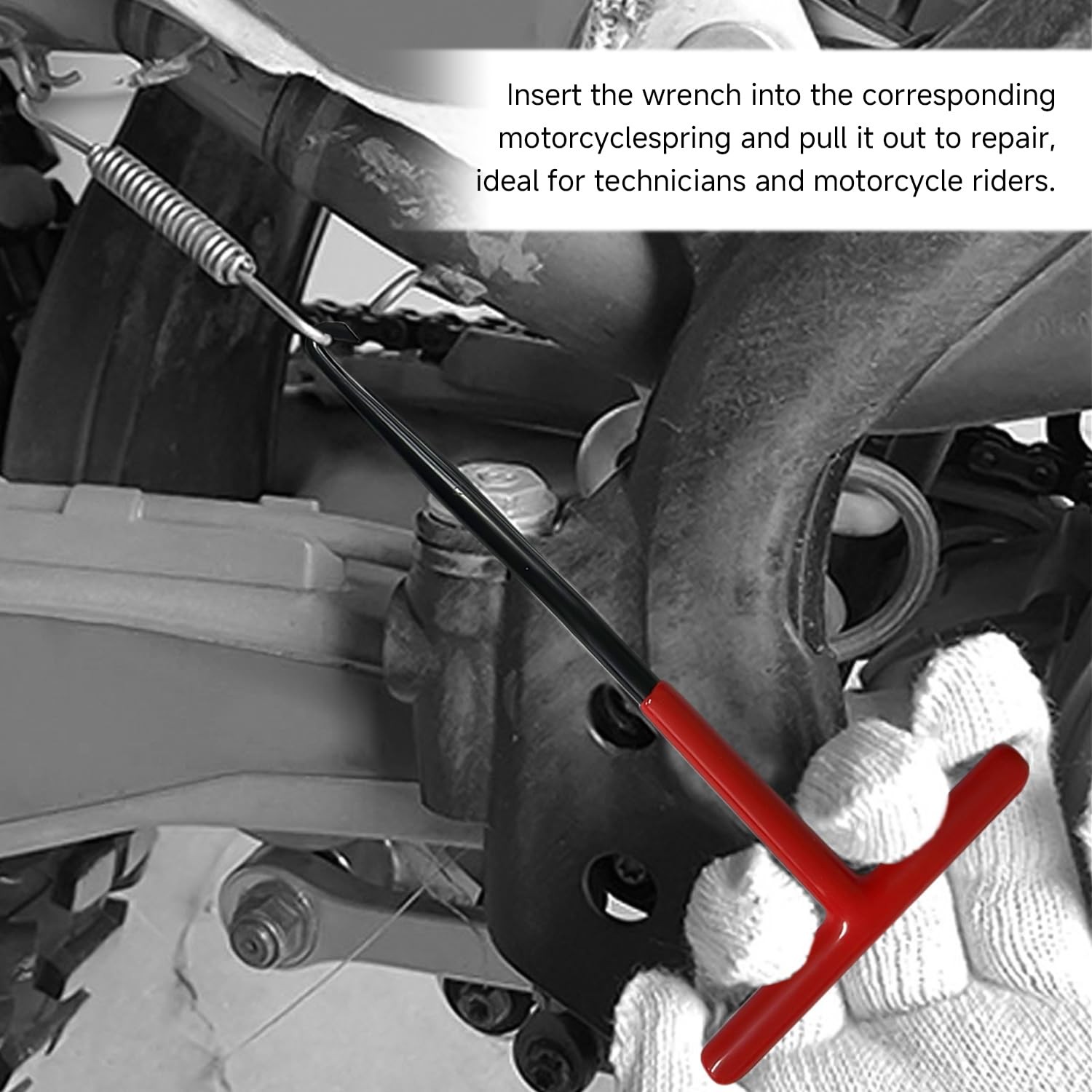 1 Piece Spring Hook Wrench, Spring Removal and Mounting Hook, Motorcycle and El…