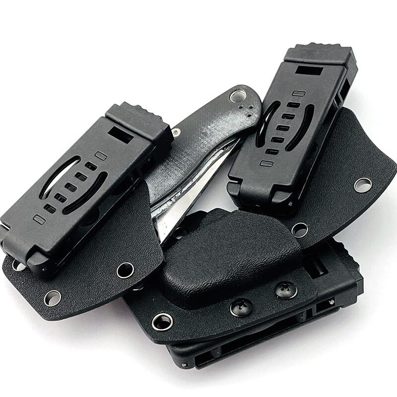 1PC PEEK Scabbard with Pocket Clip for Spyderco Paramilitary 2/C81 2.5in X 3.8in