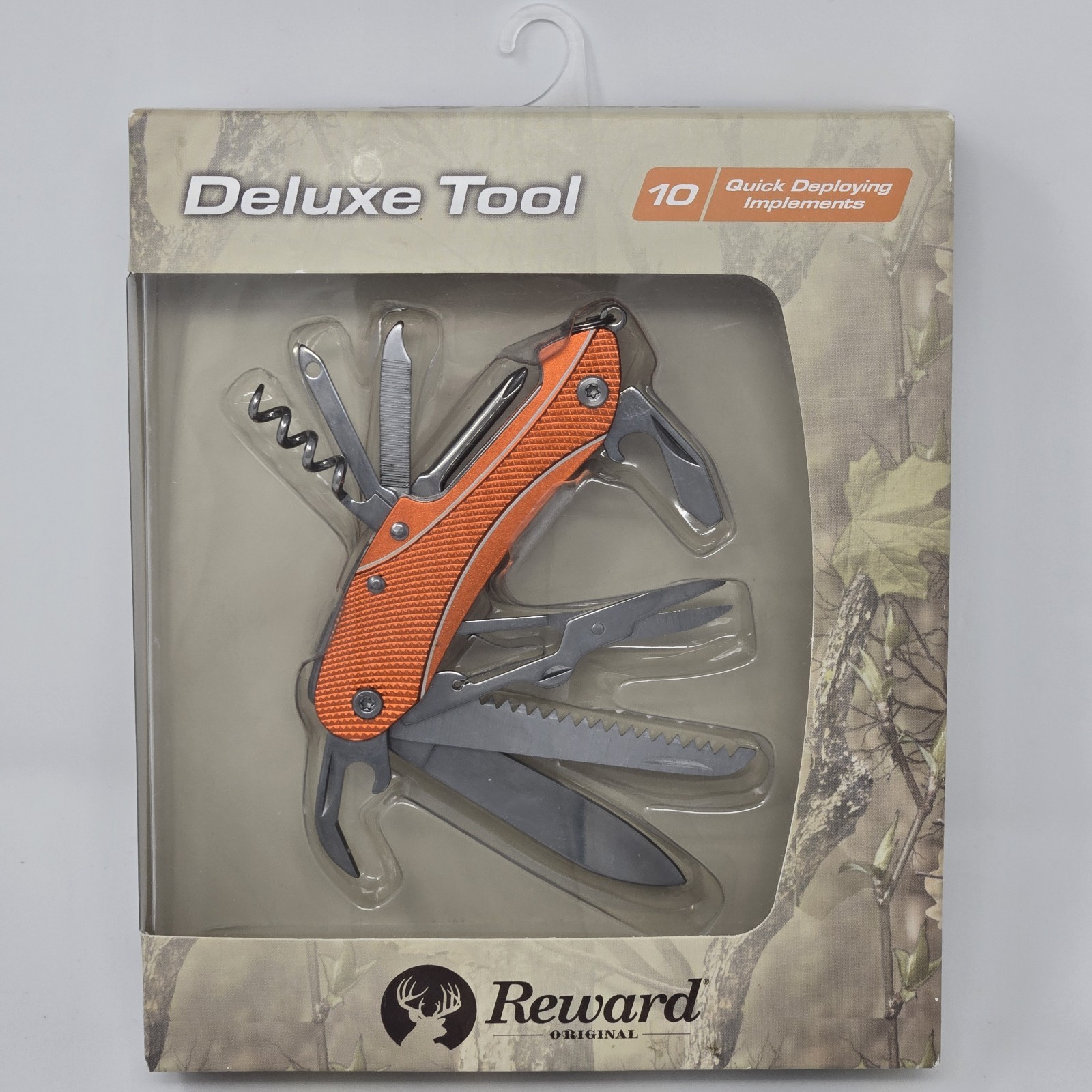 Reward Original Deluxe 10-in-1 Quick Deploy Multitool Camping Hunting Fishing