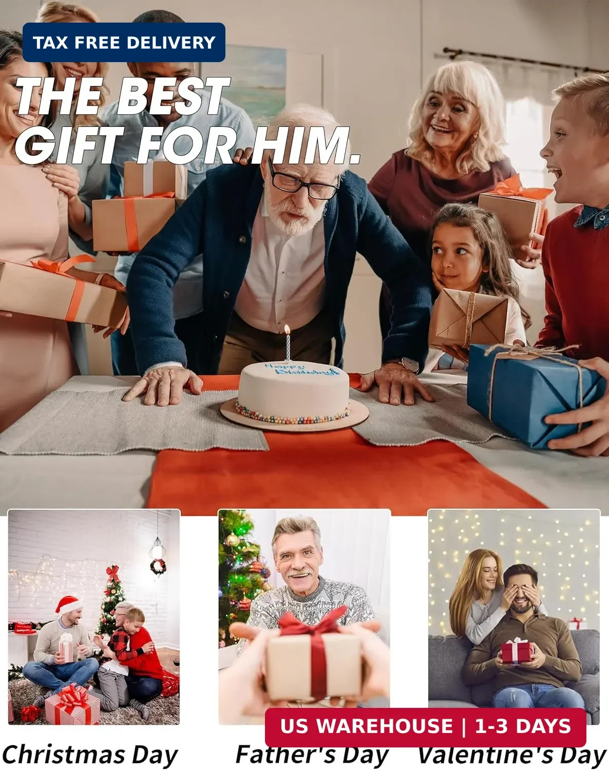 Magnetic Pickup Tool Gifts for Men, Stocking Stuffers for Men Adults, Telescopin