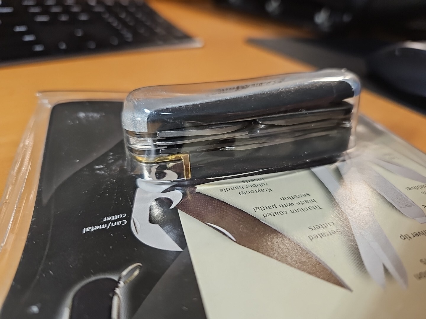 EDDIE BAUER Camping/Hiking Survival Multi Tool Pocket Knife With Compass & Case