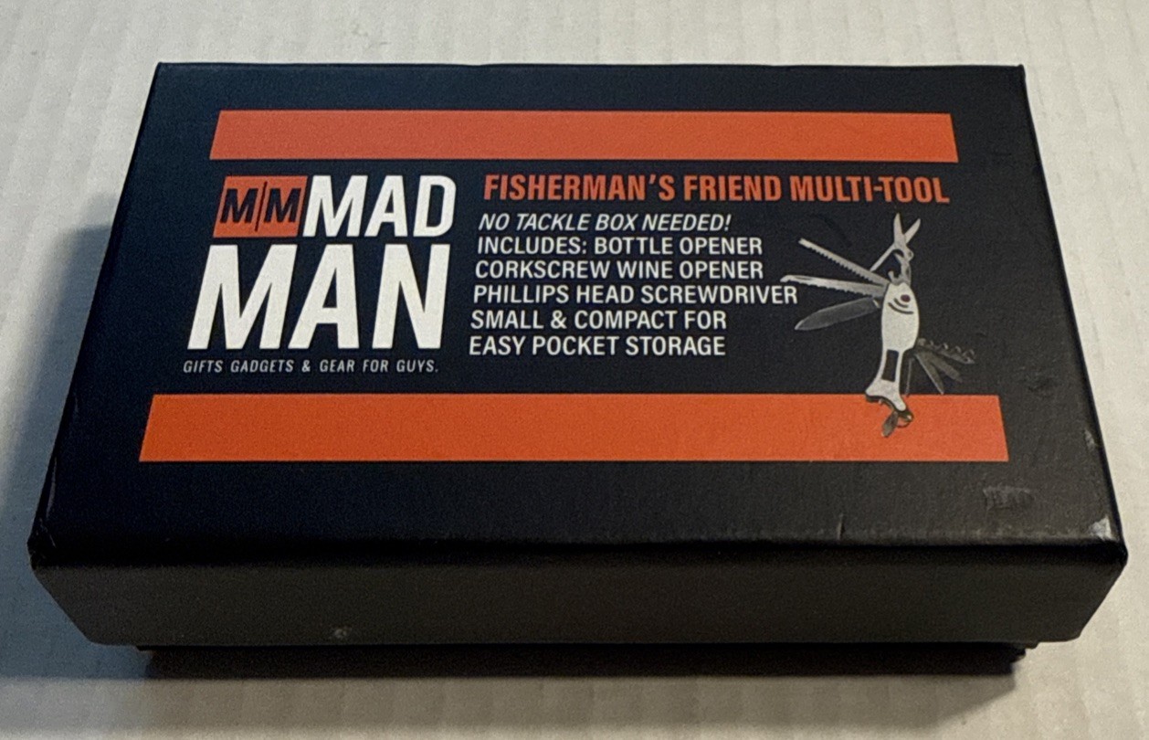 New Mad Man gifts Fisherman’s Friend Multi-Tool Bottle/Wine Opener Screwdriver
