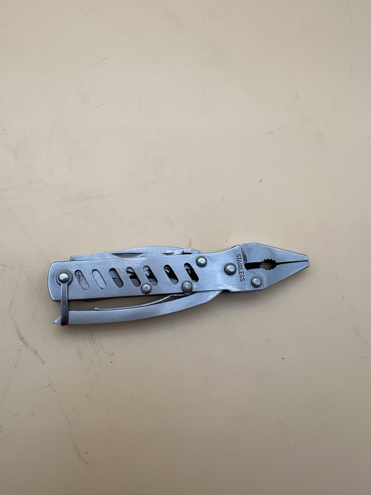 Stainless Steel Multi-Tool With Carrying Pouch – Pre-owned